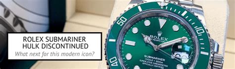 rolex submariner hulk discontinued